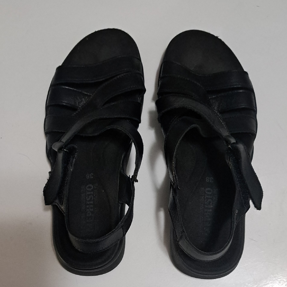Mephisto Womens Leather Sandal EUR 38